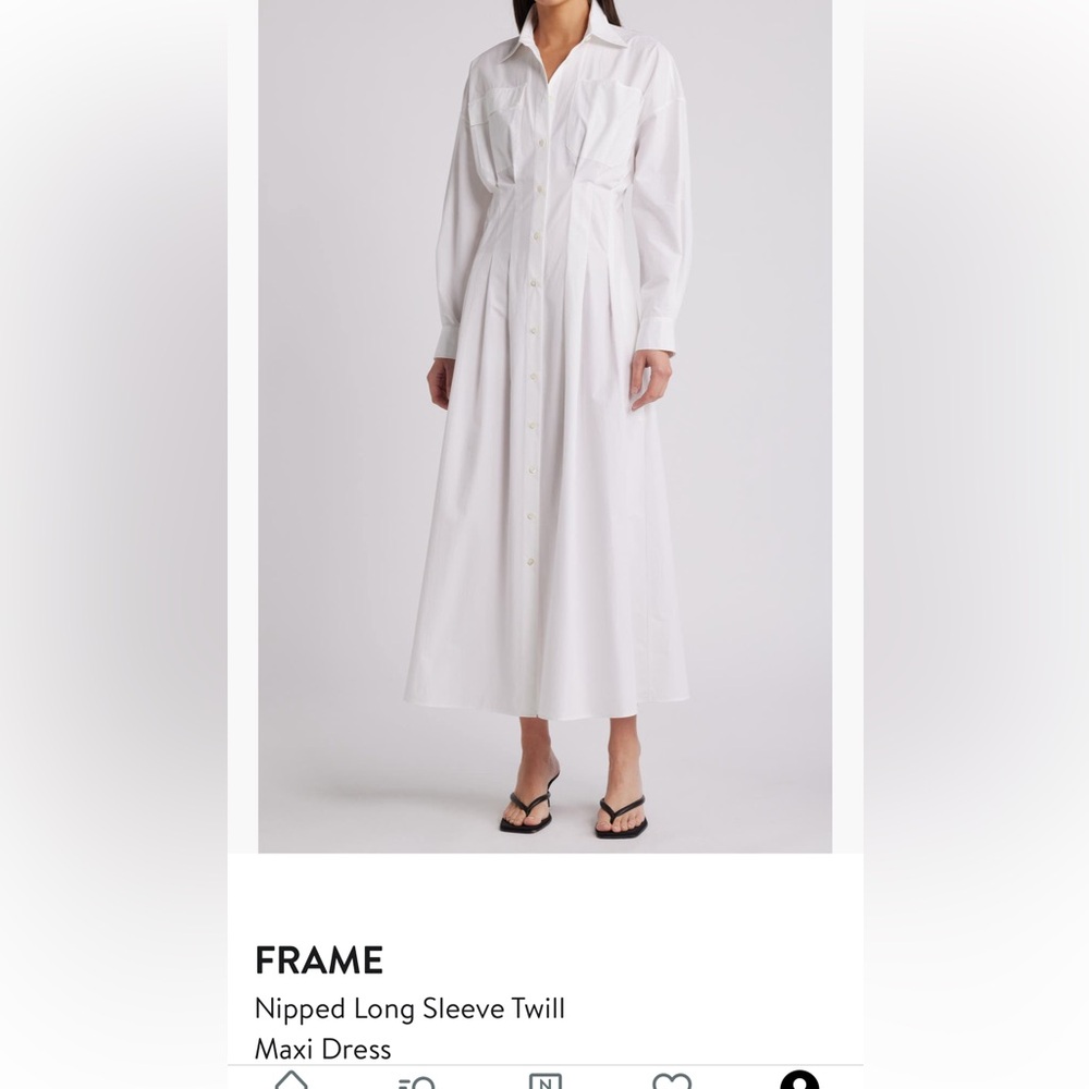 White Button Up Maxi Dress